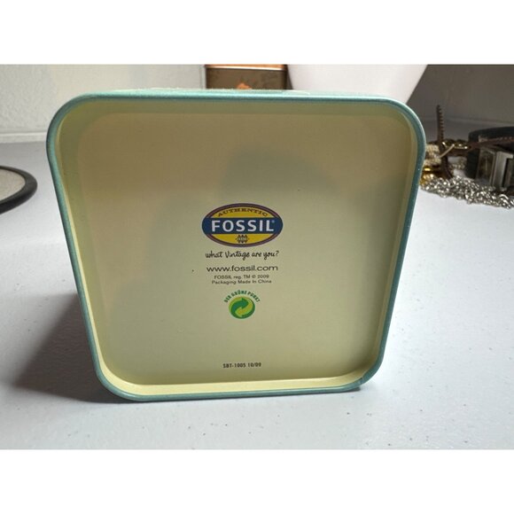 Fossil Arkitekt Stainless Steel Wristwatch Original Tin Case Silver Dial - Picture 9 of 10